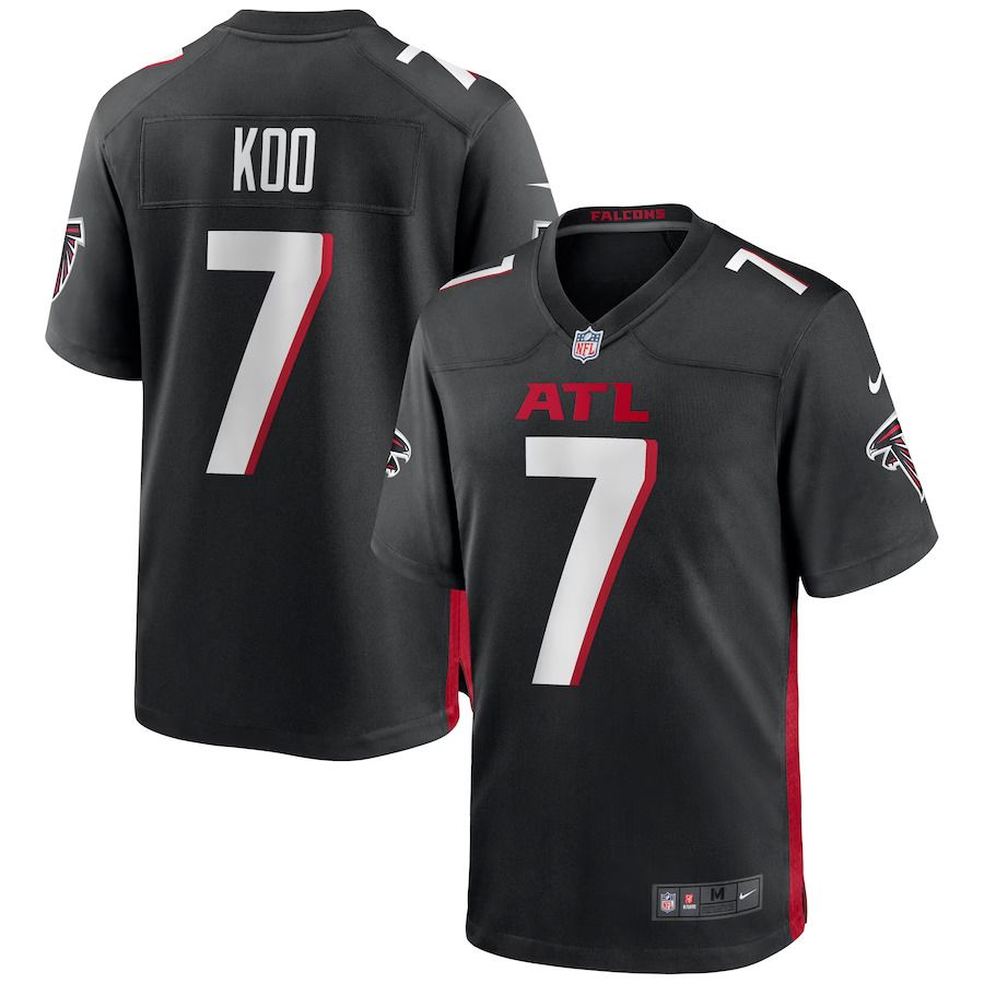 Men Atlanta Falcons 7 Younghoe Koo Nike Black Game NFL Jersey